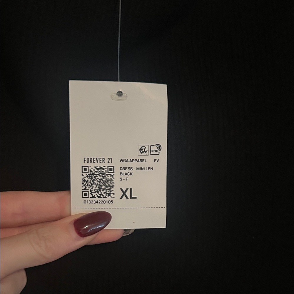Forever 21 Classic Black Long Sleeve Dress - Picture 3 of 3